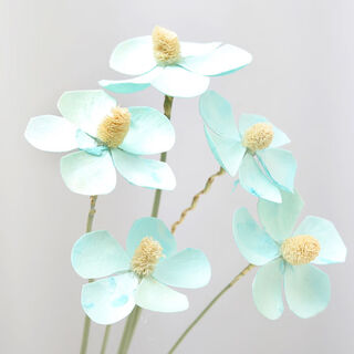 Aiman natural chrysanthemum dried flowers real flowers air-dried ins internet celebrity flower decoration ornaments literary flower arrangement nordic decoration violet light blue 10 pieces