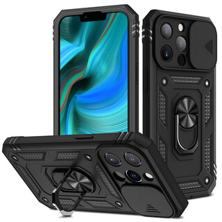 Rigorous, suitable for apple 14pro thickened and high-screen anti-fall mobile phone case iphone14promax with built-in anti-dust plug, three-proof lens all-inclusive