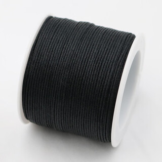 Jade xianhua no. 72 jade thread bracelet braided hand rope braided rope red thread handmade diy material pendant thread rope black no. 72 jade thread / about 45 meters / 0.8 mm thickness
