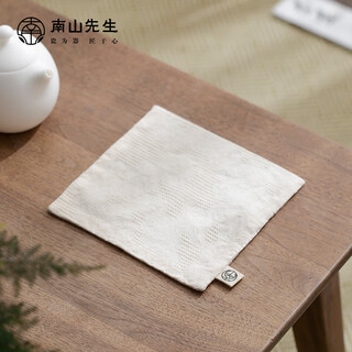 Mr. nanshan kung fu tea set accessories household tea tablecloth tea towel multi-functional absorbent tea towel tea ceremony accessories cotton and linen square towel cotton and linen square towel_mibai