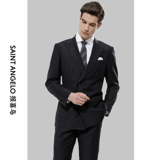 Tailor-made suits, new bird men's wear, striped suits, business casual suits, light luxurious formal jackets, tailor-made styles for reference only, fabric selection, tailor-made (suit jacket + trousers)
