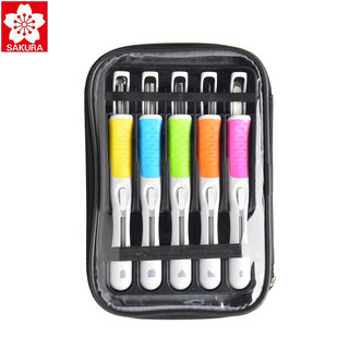 Sakura japan sakura sakura wood carving knife printmaking carving knife wood carving knife rubber stamp carving knife 5-piece set 4-piece set of printmaking tools safety 5-piece set