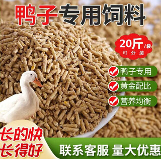 Duck feed for adult ducks, large grain full-price feed for duck feed for eggs, duck meat and duck general purpose, large duck feed 10jin jin is equal to 0.5kg.
