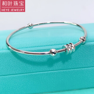 Heye jewelry pt950 platinum, very shiny, small waist, perfect round solid closed mouth, positioning beads platinum bracelet for women, gold weight 8.48 grams, size 55, perfect round solid closed mouth.