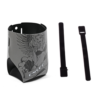 Enlee creative water cup holder, mountain road folding bike water bottle holder, bicycle water cup holder, foldable portable water bottle holder, outdoor cycling coffee cup holder, cycling equipment, beauty model (with two magic buckles)