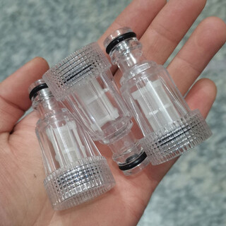Diqiwei diqiwei household high-pressure car washing machine accessories nipple water inlet pipe filter quick connector guide car yili universal plastic filter nipple head 3 pack (25mm thread)