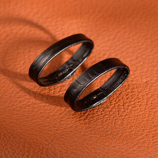 Youlenshi is suitable for longines armani tissot casio watch strap ring, leather movable ring snap buckle ring, leather ring belt buckle, 2 black leather bezels + tools 20mm