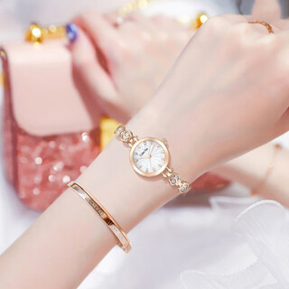 Colevkie birthday gift for girls, thoughtful, high-end and practical gift for girlfriend, wife, best friend, niche exquisite wedding anniversary, rose diamond (gift box + bracelet + necklace)