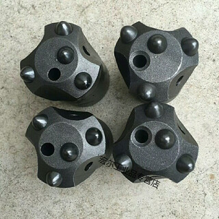 Verstärkter planka-kugelzahnbohrer pflaumenblütenbohrer tunnelsäulenzahn gesteinsbohrer bergbaulegierungsbohrwerkzeug 38 4 zähne