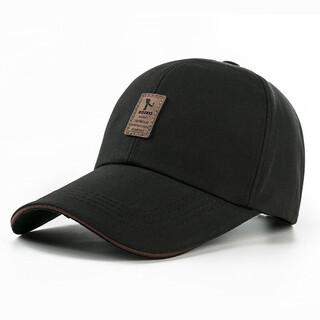 Shanshili sun hat men's spring autumn and winter warm women's peaked hat sun hat sports cap baseball cap travel fishing adjustable black one size