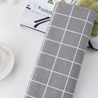Jiazhilu tablecloth cotton and linen small fresh rectangular tablecloth coffee table cloth tablecloth ins style desk cloth student dormitory tianzi gray grid 200*150cm