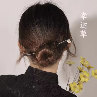 Two worlds ancient style wooden hairpin women's new chinese modern style simple daily hairpin wooden hairpin hairpin headband lover gift