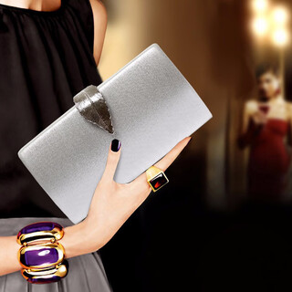 Sephoron double 11 elegant evening dress clutch 2025 lady bag with cheongsam elegant banquet clutch silver