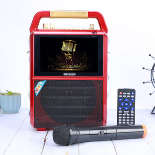 Nintaus square dance audio with display screen outdoor performance bluetooth mobile trolley speaker wireless microphone karaoke home high-power singing video outdoor audio video audio 18# bluetooth version