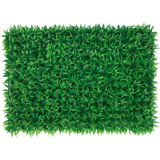 Win the show, simulated plant wall, green plant wall background wall, green simulated plant mall advertising door head artificial decoration, broad-leaf grass 40*60cm piece