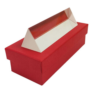 Hujiao gift box optical glass prism, dispersion and refraction of light, junior high school physics experimental equipment, experimental demonstration teaching aids, scientific teaching equipment, 15*3*3*3cm prism