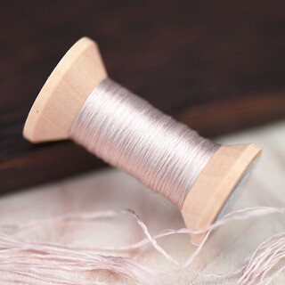 Other embroidery craftsmen's handmade suzhou embroidery embroidery mulberry silk thread wrapped silk handmade embroidery spool light maroon no. 1