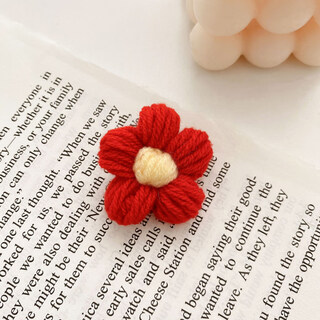 Chuxiang gives you a small red flower brooch, peripheral accessories, bracelets, cute japanese pins for women's hair, 1# red flower brooch b02-304-9