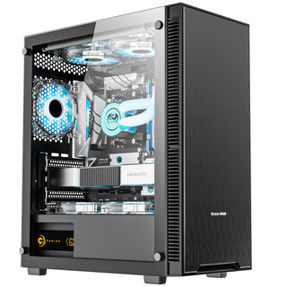 Great wall true color k15 tianxuan computer case (independent 240 water-cooling positions/matx small motherboard/glass full side penetration/8 fan positions/5-slot pci/5080 graphics card)
