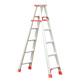 Yuxuan work products herringbone ladder aluminum alloy ladder warehouse folding thickened multifunctional indoor engineering aluminum ladder small staircase 1.5 meters