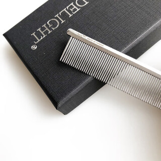 Delight pet grooming comb, cat and dog comb, ragdoll cat knotting comb, teddy bichon dog grooming artifact, hair pulling comb, silver fox dl190 face comb (10*2cm)