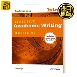 牛津学术英语写作教材3 Oxford Effective Academic Writing 3英文版 OUP Oxford 英文原版 牛津学术英语写作教材