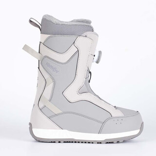 Vamei ski boots snowboard veneer steel wire lace quick pull single buckle dual system reindeer series all-purpose board for men and women gray 39.5