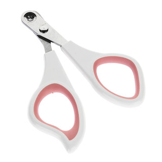 Huayuan pet tools (hoopet) cat nail scissors special small blind scissors kitten nail clippers round hole novice anti-scratch and anti-bite dog nail clippers pink (ordinary style)
