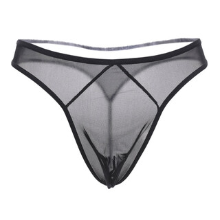 Adult beauty private shipping transparent sexy men's thong mesh low-waist temptation underwear t-pants for adults two packs remember to remark color 0 one size