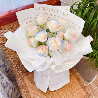 Flowers delivered in the same city. gypsophila crushed ice blue rose bouquet delivered within an hour as a birthday gift for girlfriend. innocence 11 mermaid roses. delivered in the same city today - date and time available for reservation.