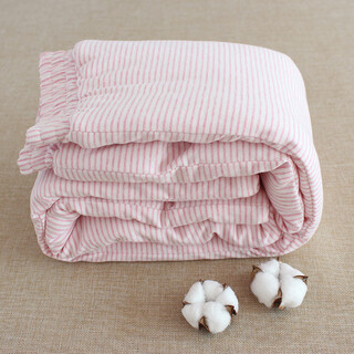 Cotton chant pure cotton striped women's cotton trousers thickened adult high-waisted trousers for winter home warmth inside and outside wear pink stripes m size recommended weight 105-115 jin jin equals 0.5 kg