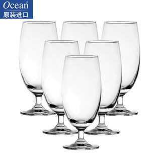 Ouxin original imported creative goblet german beer cup ktv juice cup european drink cup short red wine cup beer drink cup 420ml 6 pieces