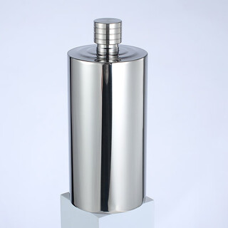 Zhushengmo (zhushengmo) stainless steel 304 wine bottle 1 jin jin equals 0.5 kg 2 jin jin equals 0.5 kg thickened cylindrical kettle portable maotai bottle creative round liquor bottle