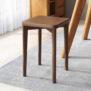 Wooden solid wood stool square stool stackable home dining table chair dressing stool living room small bench internet celebrity bar low stool