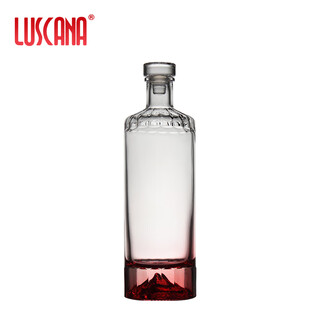 Luscana wine flask glass bottle household wine soaking wine bottle white wine bottle sealed empty wine bottle living room decoration one jin jin equals 0.5 kg wine bottle iceberg wine bottle purple high style 520ml