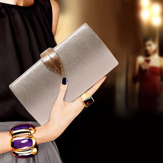 Sephoron double 12 temperament evening dress clutch 2025 lady bag matching cheongsam bag temperament banquet clutch gold