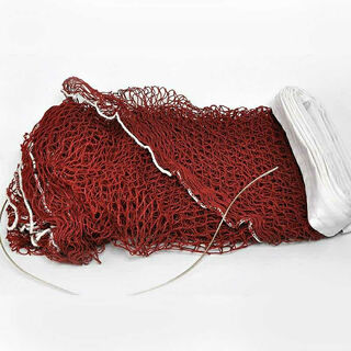 刚恩 羽毛球网标准网专业比赛双打网家用简易折叠便携式室内外 红色6.1米不含支架（单边包边）