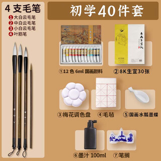 Surada chinese painting pigments chinese painting pigments chinese painting pigment set beginner students children's ink painting landscape gongbi painting 12 colors 6ml beginner set sd133