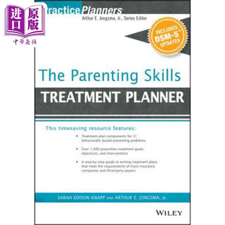 育儿技能治疗规划师与设计标准手册 5 更新 The Parenting Skills Treatment Planner With Dsm 5 Updates Davi