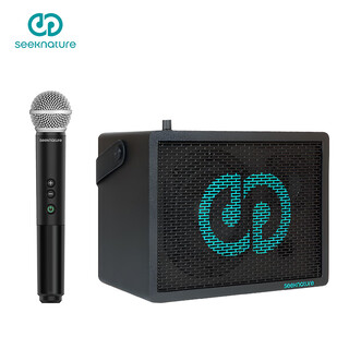 Senran siyinda f6 portable street playing and singing electric guitar internet celebrity live broadcast outdoor audio speaker ktv singing mobile phone universal built-in sound card wireless microphone complete set