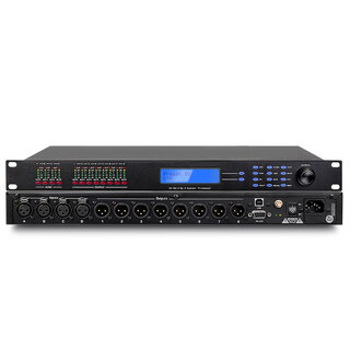 Depushengdepusheng d4.8 digital audio processor dsp reverberation equalization pressure-limiting noise gate anti-howling into four-in-eight-out conference stage ktv d4.8 four-in and eight-out audio processor