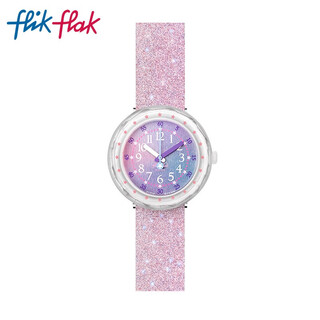 Swatch flik flak children's watch soft purple stars new year's gift student watch zfcsp107