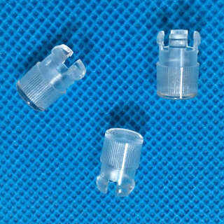 Jiujuhe 5mm d diode light guide column photoresistor protective sleeve threaded light guide cap lc5-2 transparent lampshade lc521000 pcs