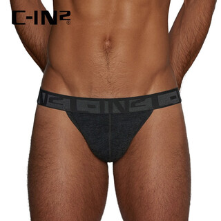 C-in2 new men's butt-baring thong cotton u-convex sexy low-waist butt-lifting single thong for men 1902fc dark gray 017- 1 piece m suitable for 2 feet 4-2 feet 5 waist (31-33 size)