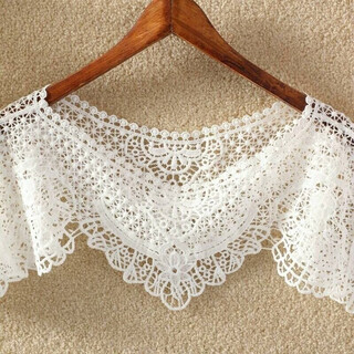 Ainuodeng korean style short versatile shawl women's summer knitted hollow thin outer lace vest jacket blouse