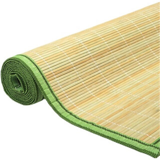 夏季单人中青凉席学生席宿舍席子1.2/1.5米床原色竹凉席沙发家用 宽150厘米，长185厘米