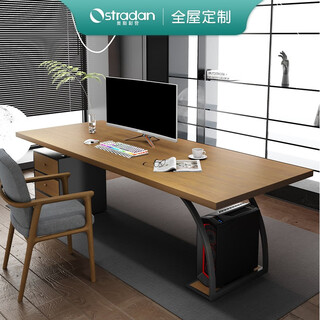 Ostradan solid wood office desk boss desk modern simple computer desk office supervisor desk and chair combination desk study table single table 160*80*75*4.5 thick