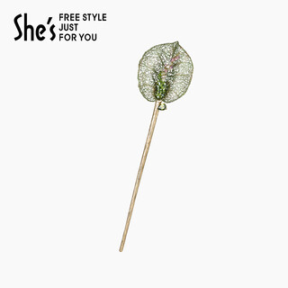 She s akiko rousseau holiday original bright craft crystal hairpin new high-end hair accessories hairpin birthday gift for women green d0