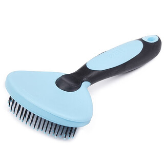 Dele cat comb cat hair brush dog comb removes floating hair teddy golden retriever small dog medium and large dog combing brush massage needle brush-blue