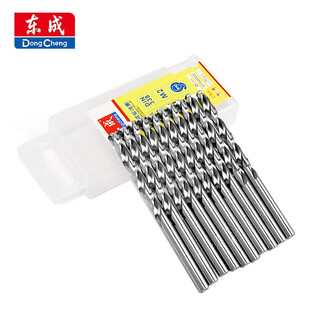 Dongcheng twist drill bit straight handle fully ground metal drill bit plastic wood stainless steel drilling high hardness sharp wear-resistant opening 2.5mm 5 pieces